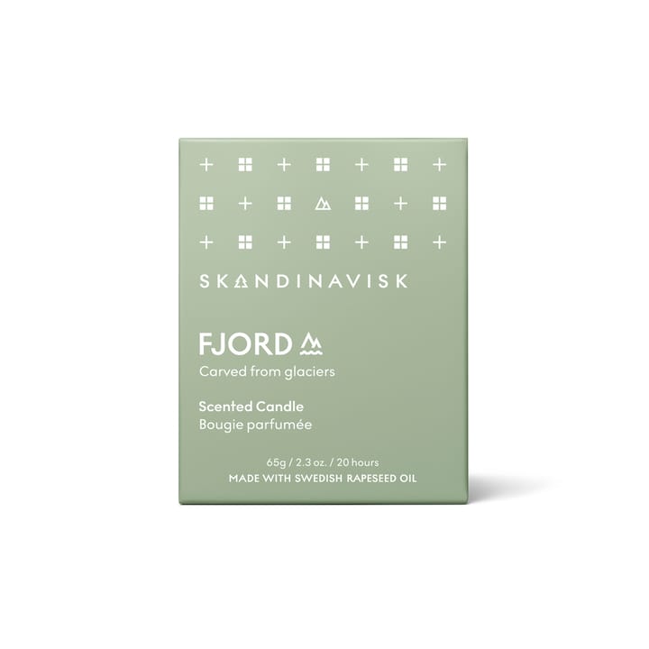 Fjord tuoksukynttilä kannella, 65 g Skandinavisk