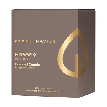 Hygge Gold Symbol tuoksukynttilä - 200 g - Skandinavisk