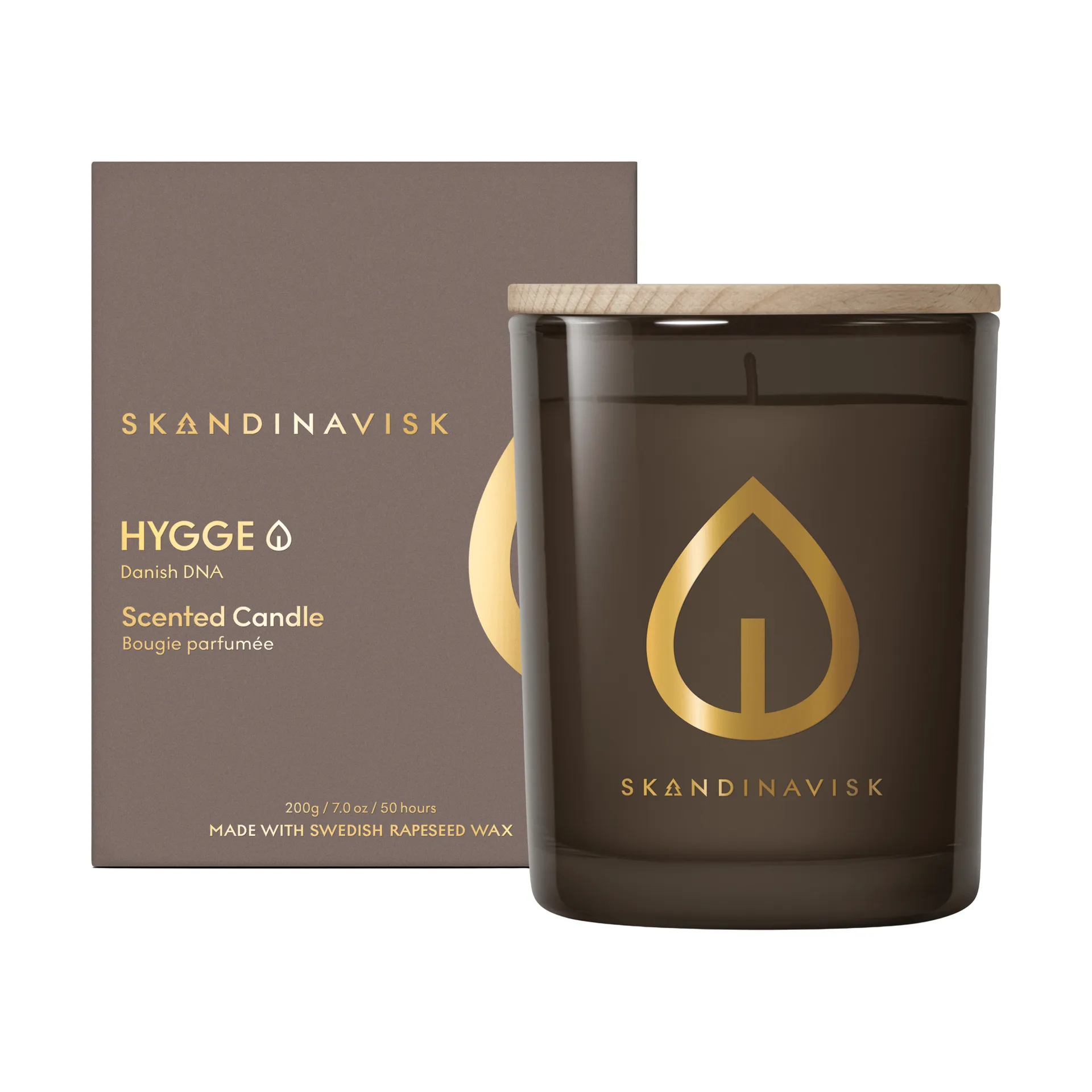 Hygge Gold Symbol tuoksukynttilä, 200 g Skandinavisk