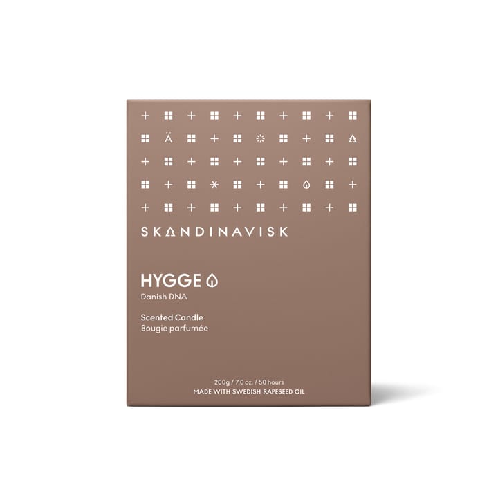 Hygge tuoksukynttilä kannella, 200 g Skandinavisk