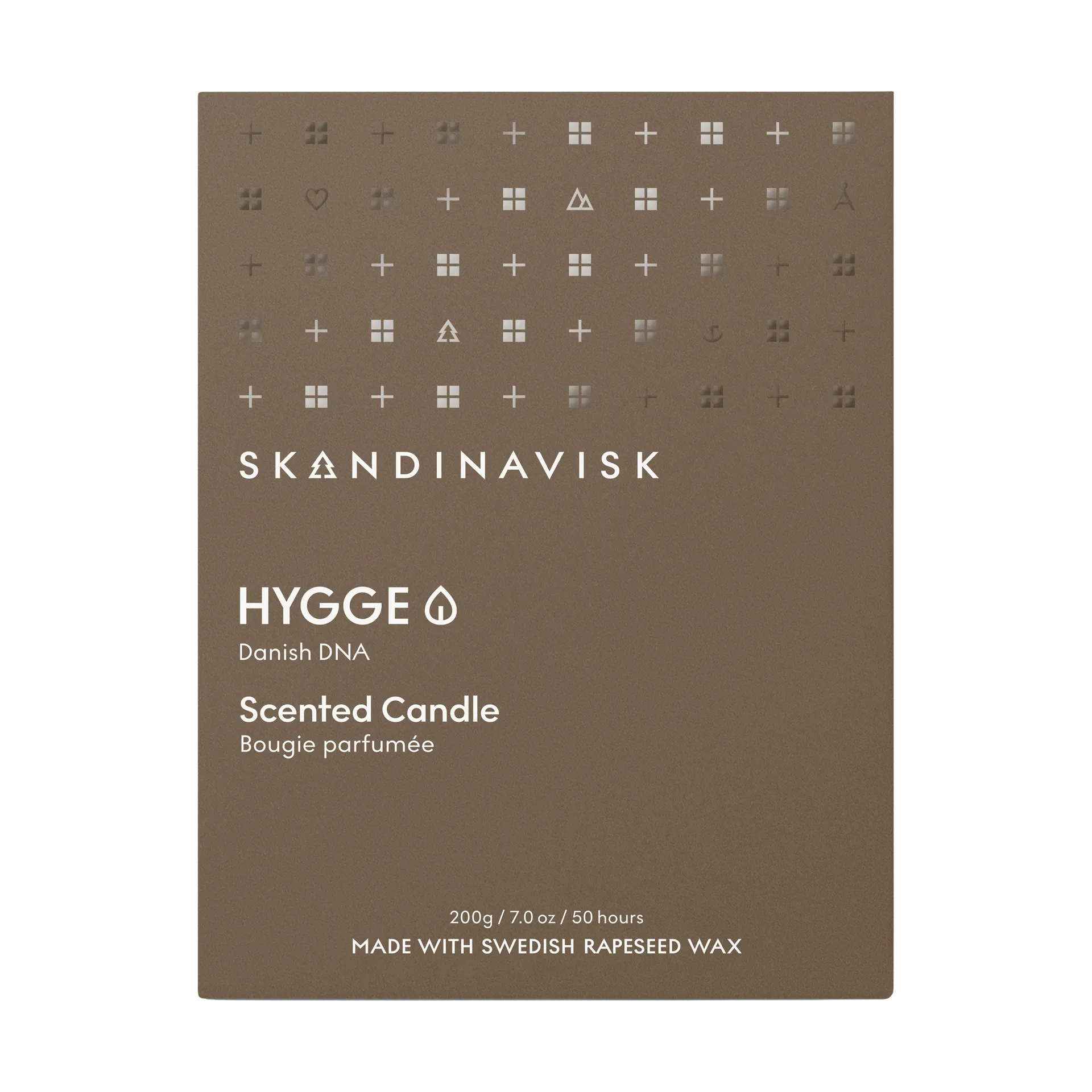 Hygge tuoksukynttilä kannella, 200 g Skandinavisk