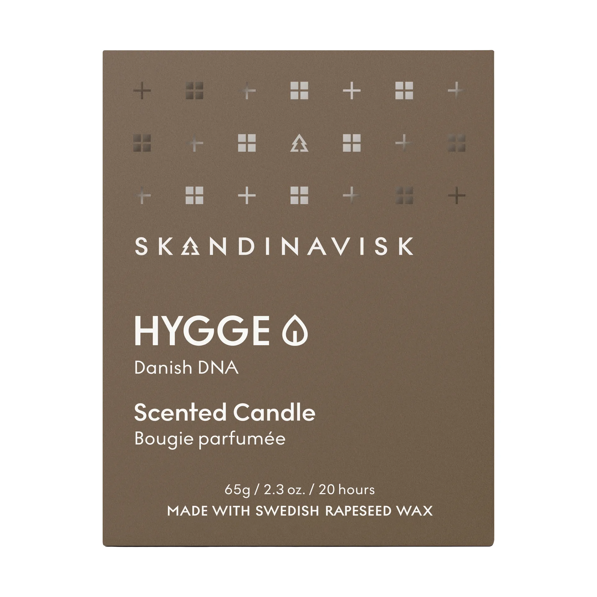 Hygge tuoksukynttilä kannella, 65 g Skandinavisk