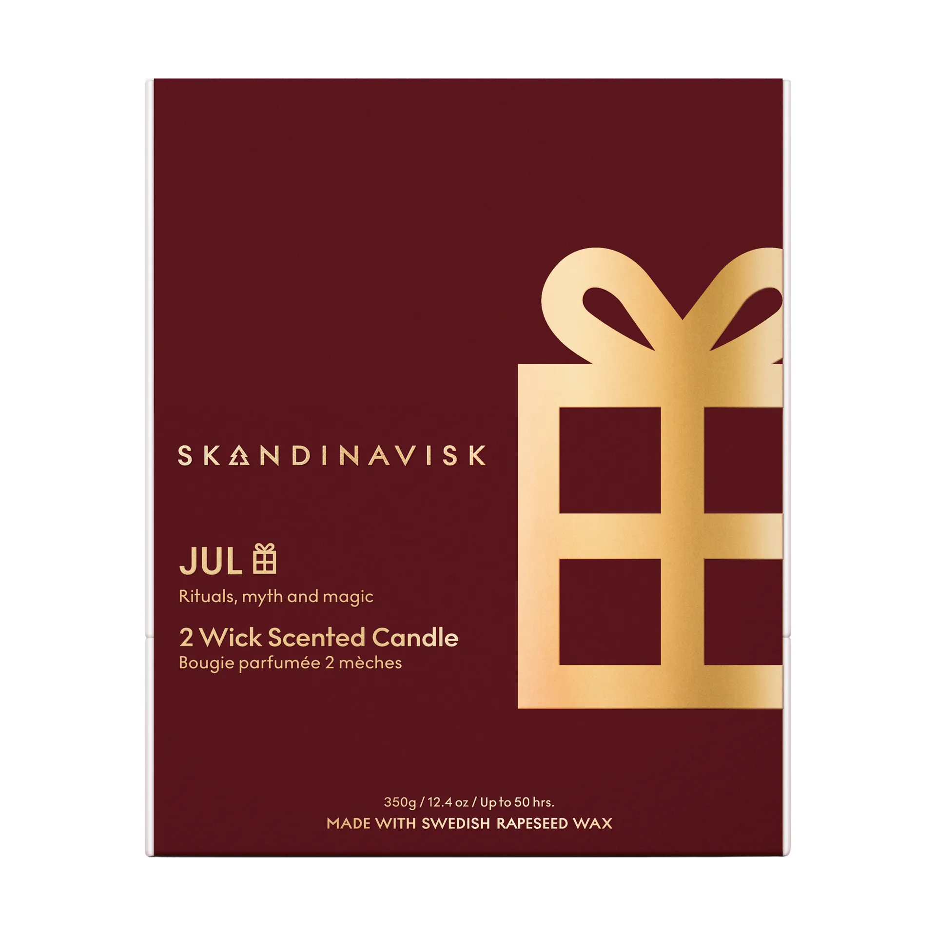 Jul Gold Symbol tuoksukynttilä, 350 g, 2 sydäntä Skandinavisk