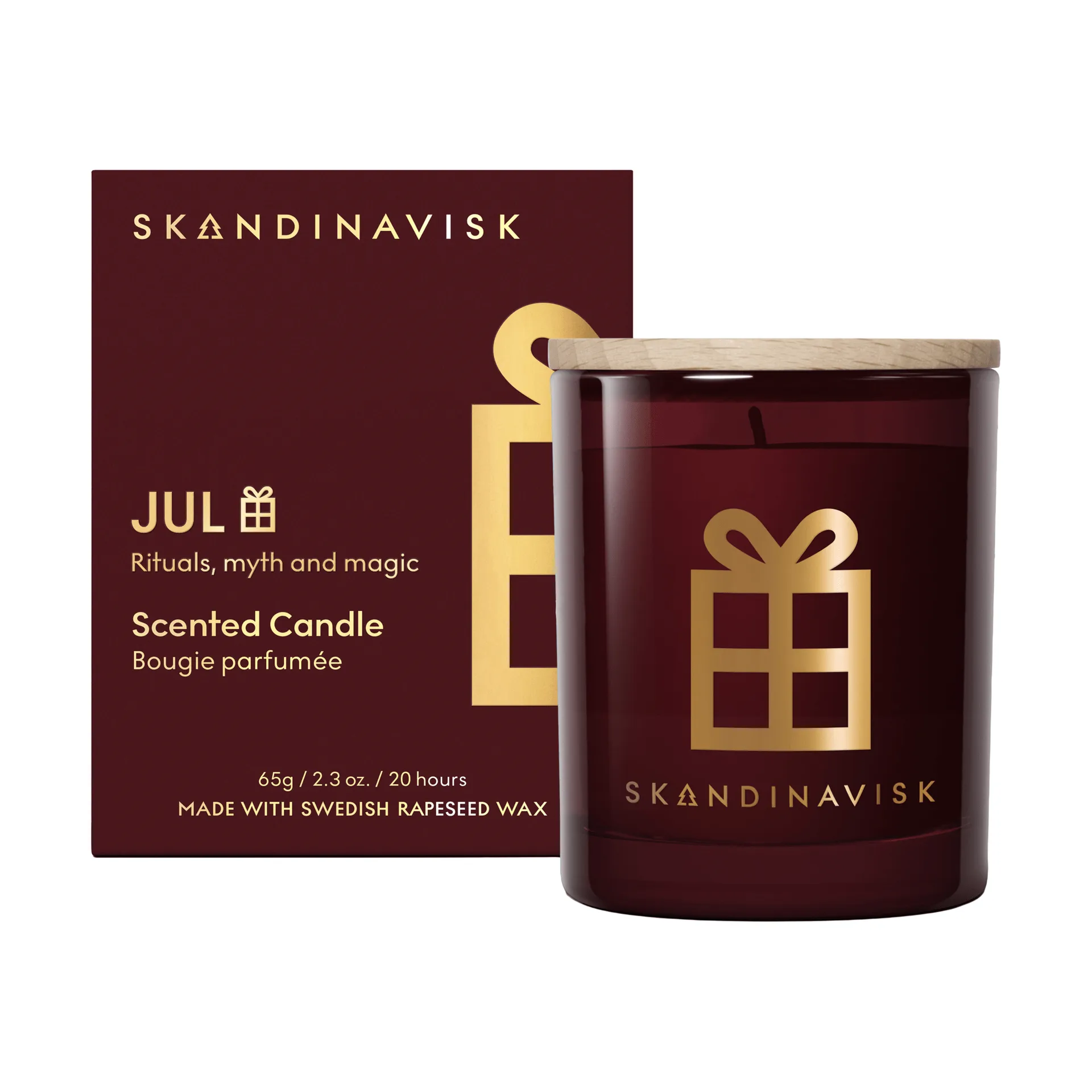 Jul Gold Symbol tuoksukynttilä, 65 g Skandinavisk