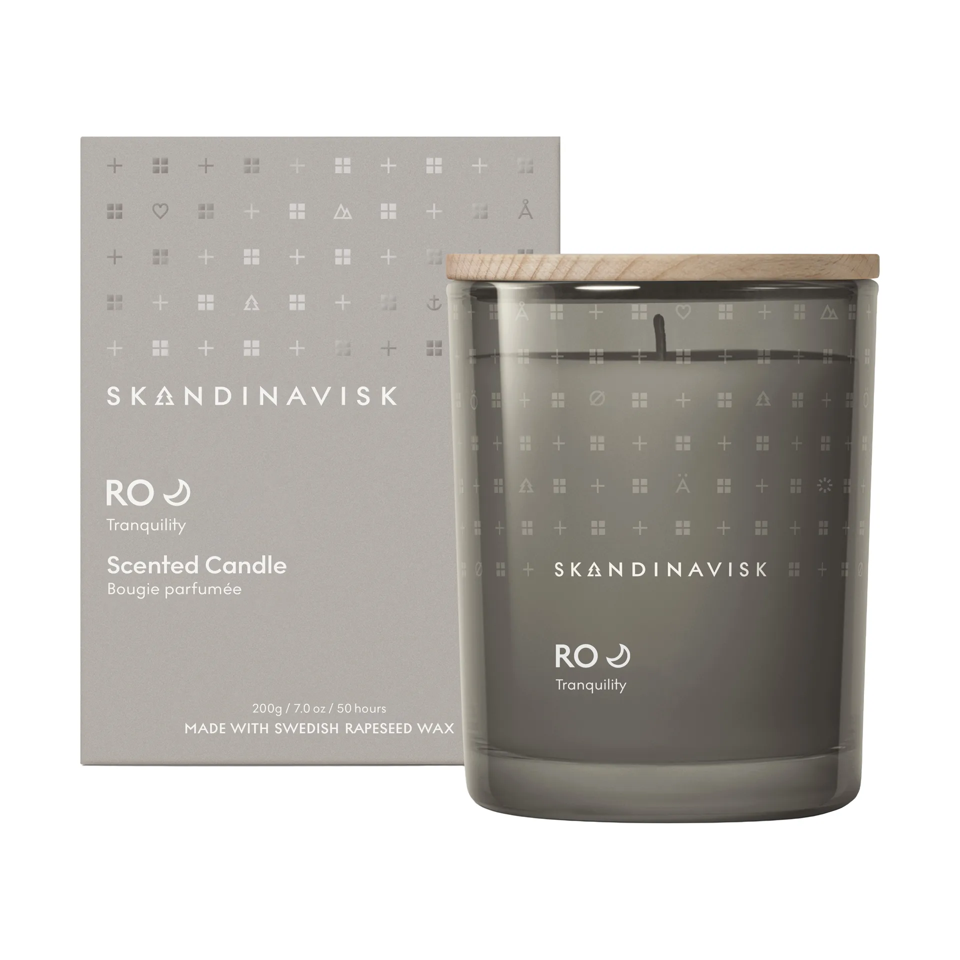 Ro tuoksukynttilä kannella, 200 g Skandinavisk