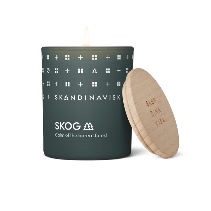 Skog tuoksukynttilä kannella, 65 g Skandinavisk