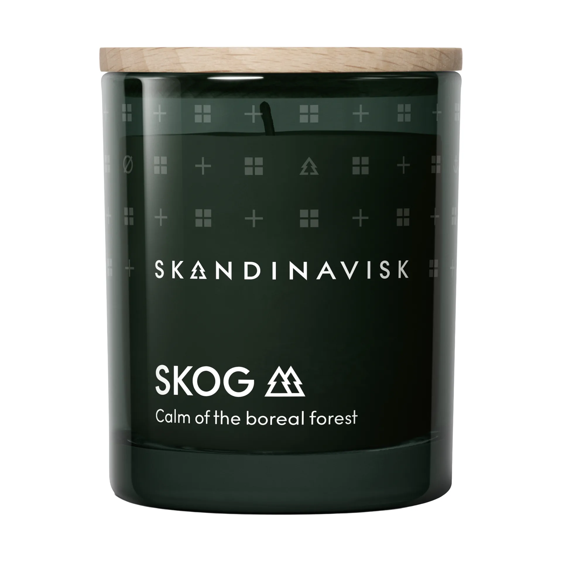 Skog tuoksukynttilä kannella, 65 g Skandinavisk