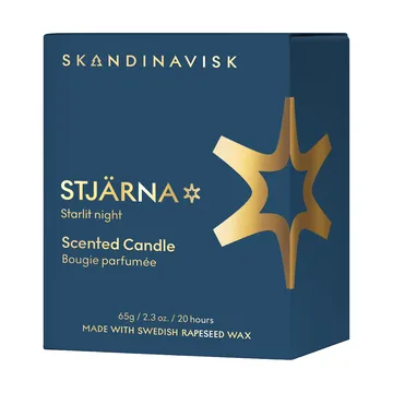 Stjärna Gold Symbol tuoksukynttilä - 65 g - Skandinavisk