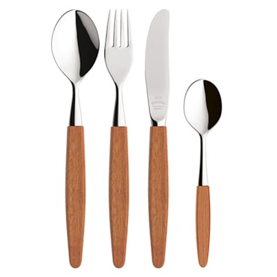 Skaugum lahjasetti aterimet 4 osaa - Ecco Teak - Skaugum of Norway