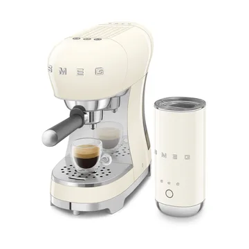Smeg 50's Style espressokone maidonvaahdottimella - kerma - Smeg