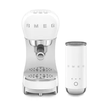 Smeg 50's Style espressokone maidonvaahdottimella - Valkoinen - Smeg
