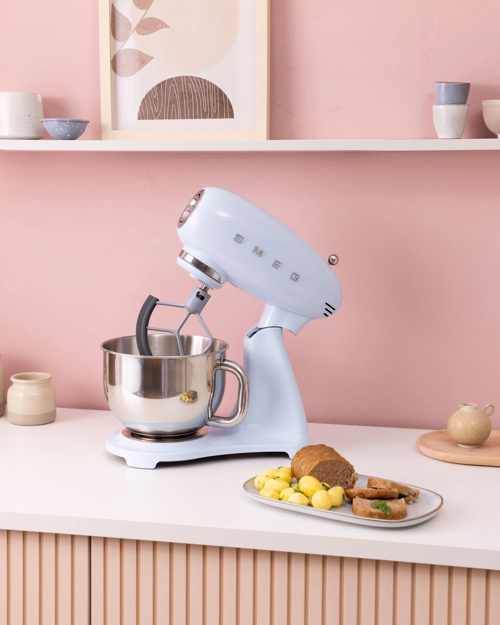 Smeg 50’s style keittiökone, Pastellinsininen, 1000 W, 4,8 l Smeg