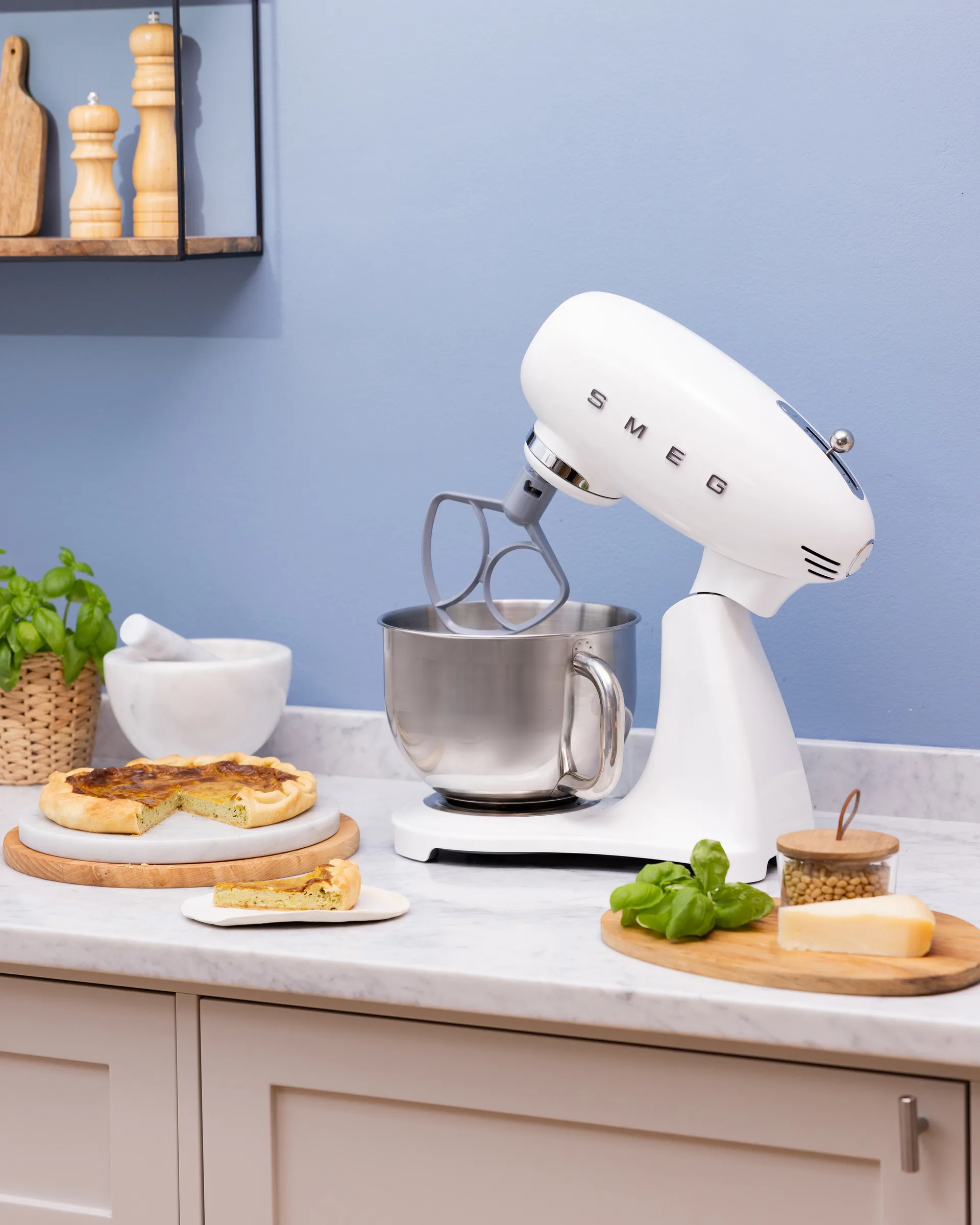 Smeg 50’s style keittiökone, Valkoinen, 1000 W, 4,8 l Smeg