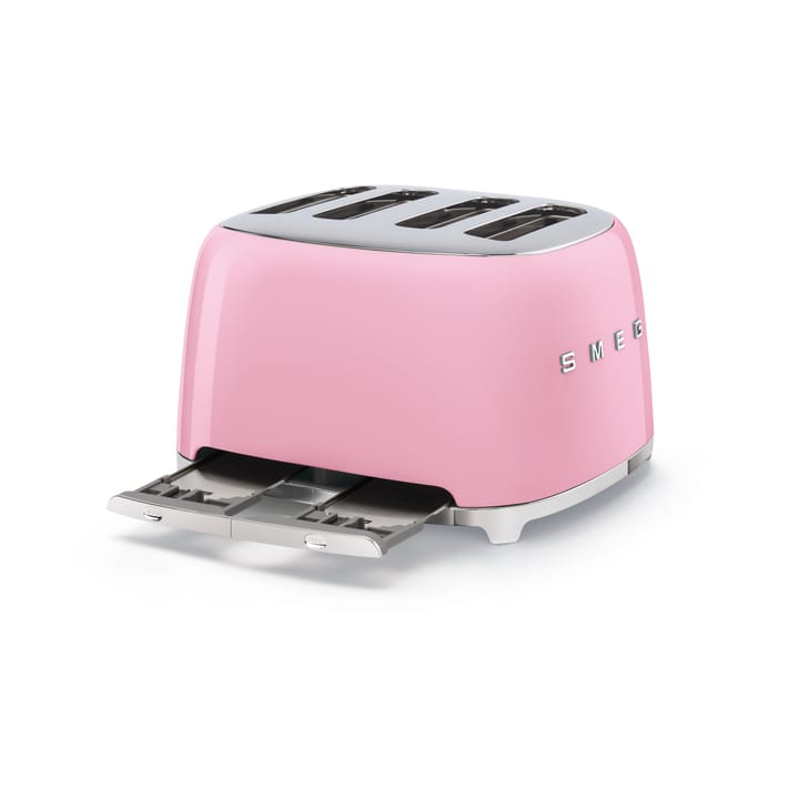 Smeg 50's Style leivänpaahdin 4x4 viipaletta, Rosa Smeg