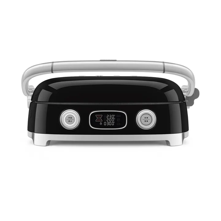 Smeg 50's Style monitoimigrilli - Musta korkeakiiltoinen - Smeg