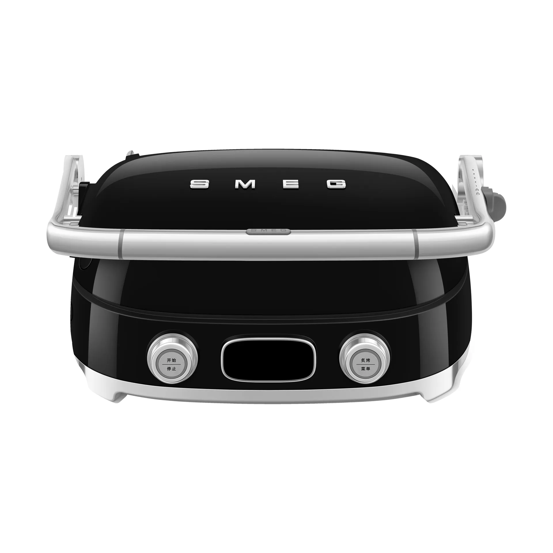Smeg 50's Style monitoimigrilli, Musta korkeakiiltoinen Smeg