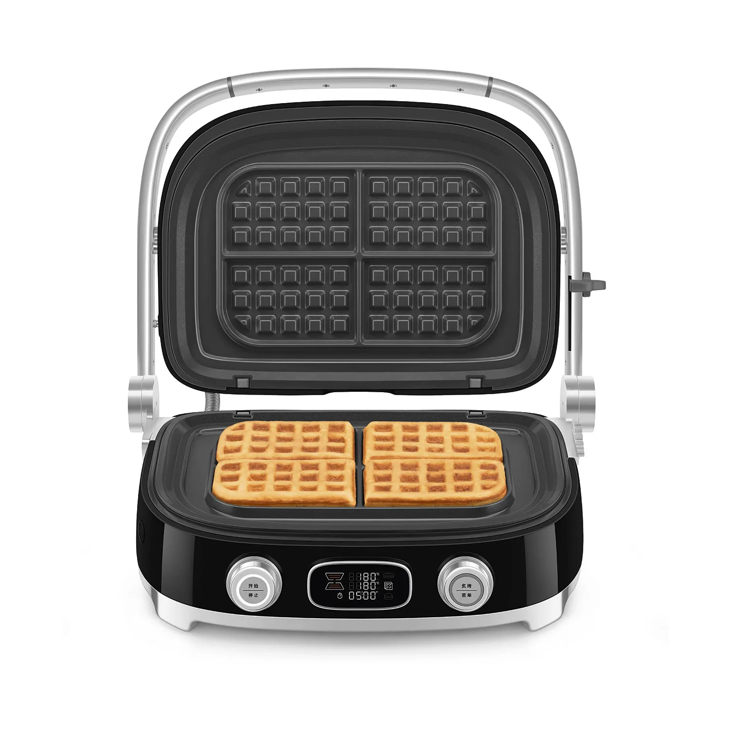Smeg 50's Style monitoimigrilli, Musta korkeakiiltoinen Smeg