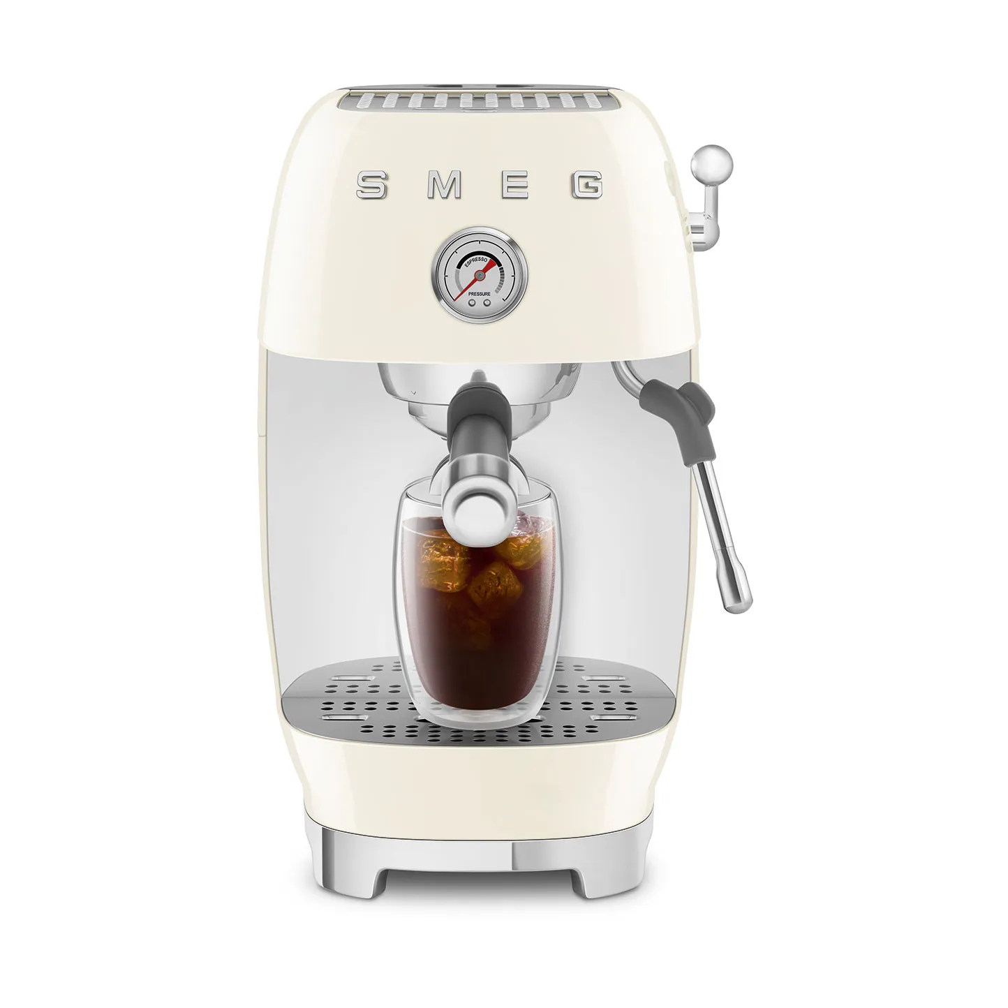 Smeg 50's style puolautomaattinen espressokone ECF03, Kerma Smeg