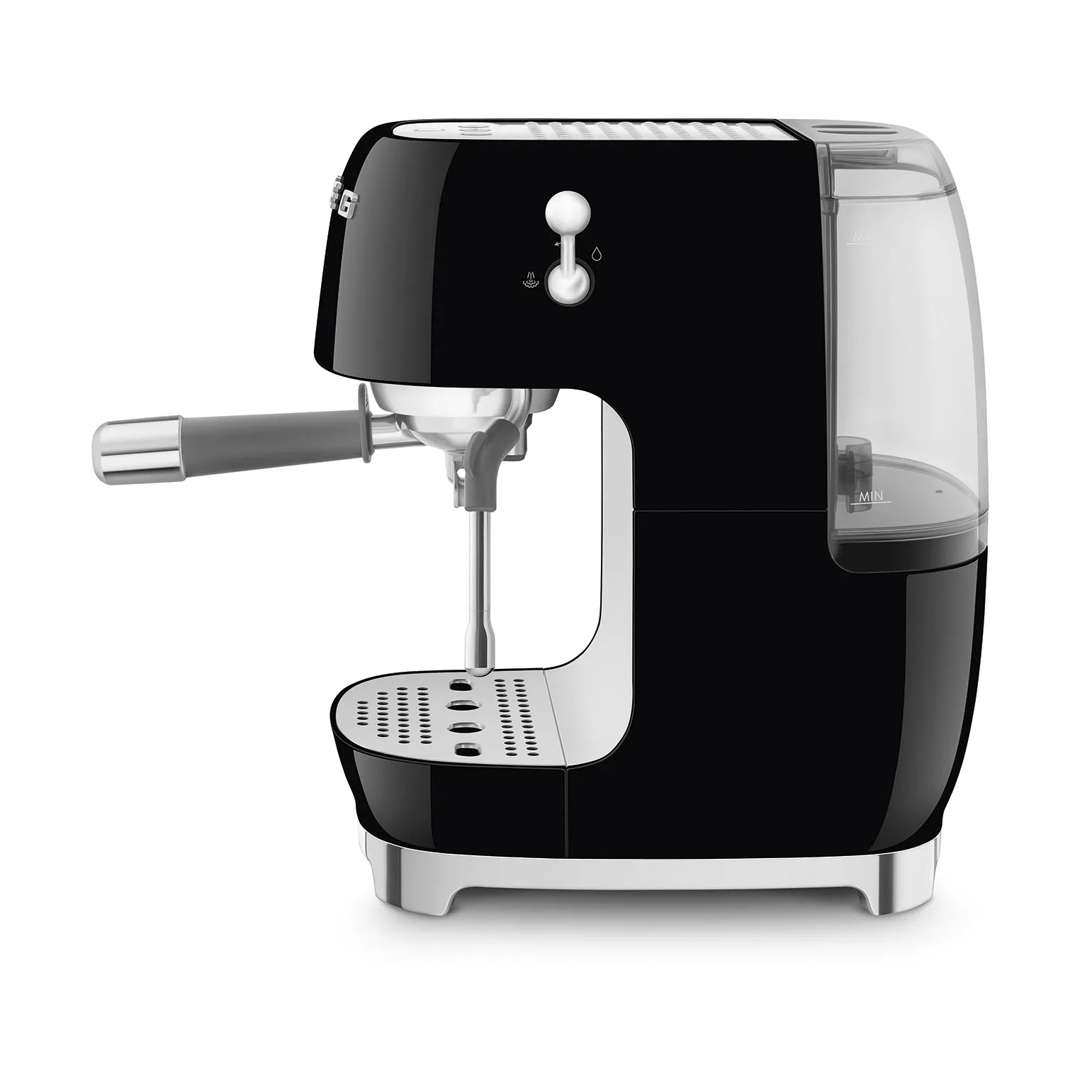 Smeg 50's style puolautomaattinen espressokone ECF03, Musta Smeg