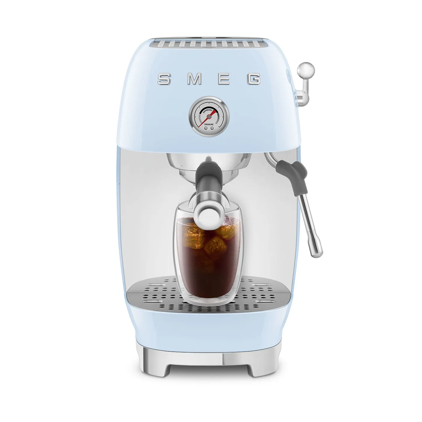 Smeg 50's style puolautomaattinen espressokone ECF03, Pastellinsininen Smeg