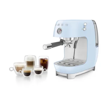 Smeg 50's style puolautomaattinen espressokone ECF03 - Pastellinsininen - Smeg
