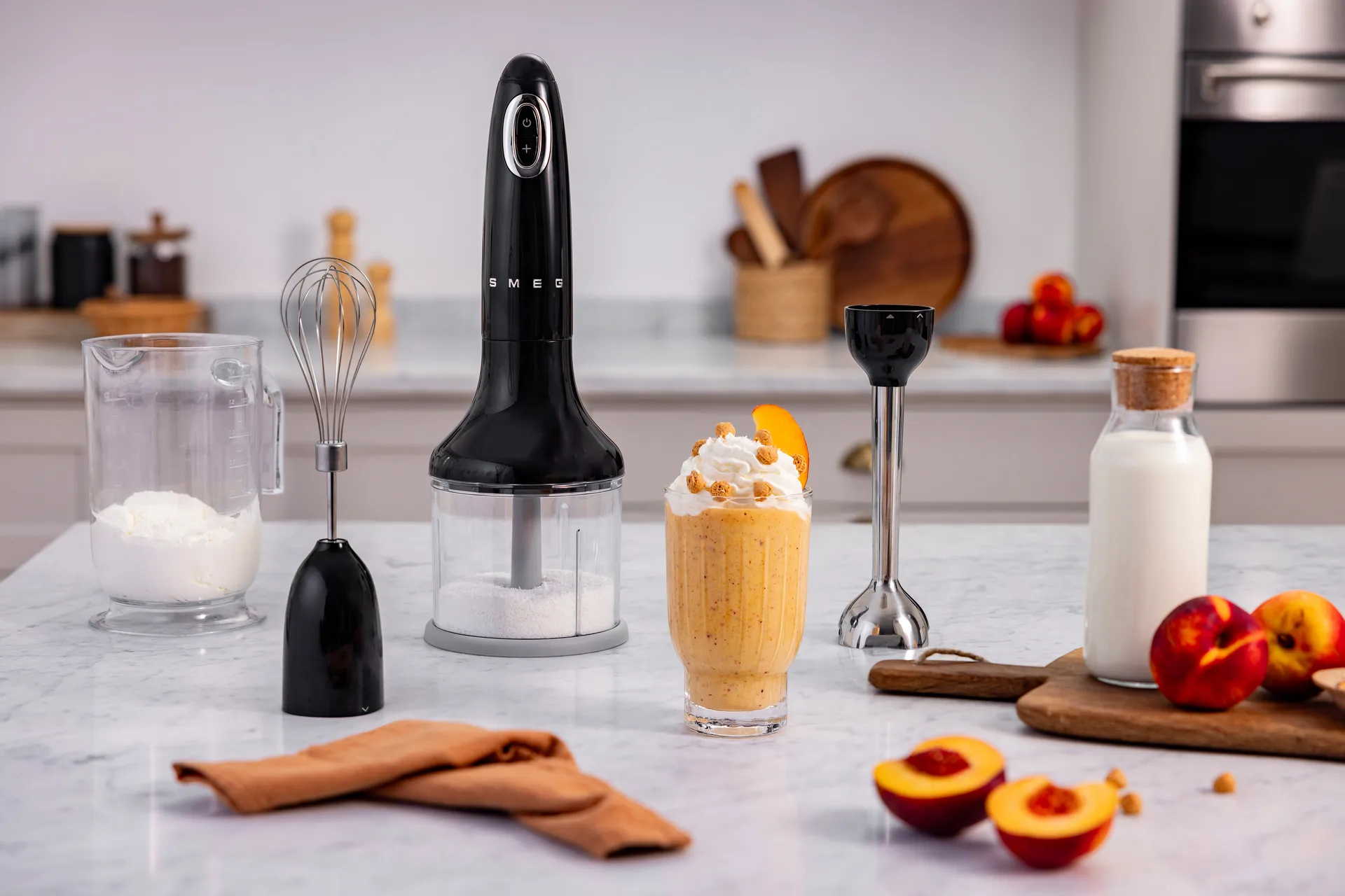 Smeg 50's Style sauvasekoitin setti 4 osaa, Musta Smeg