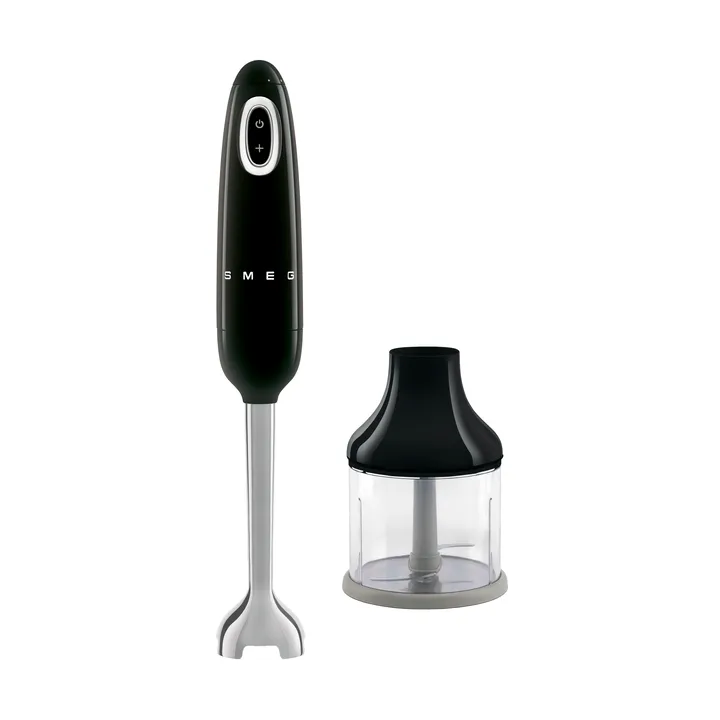 Smeg 50's Style sauvasekoitin silppurilla - Musta - Smeg