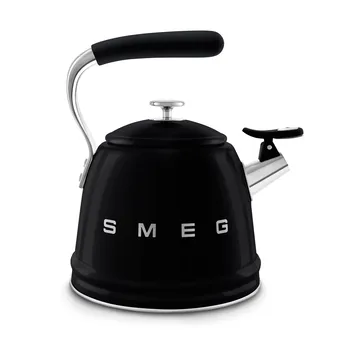Smeg 50's Style vedenkeitin, jossa kuulutusääni - Musta - Smeg