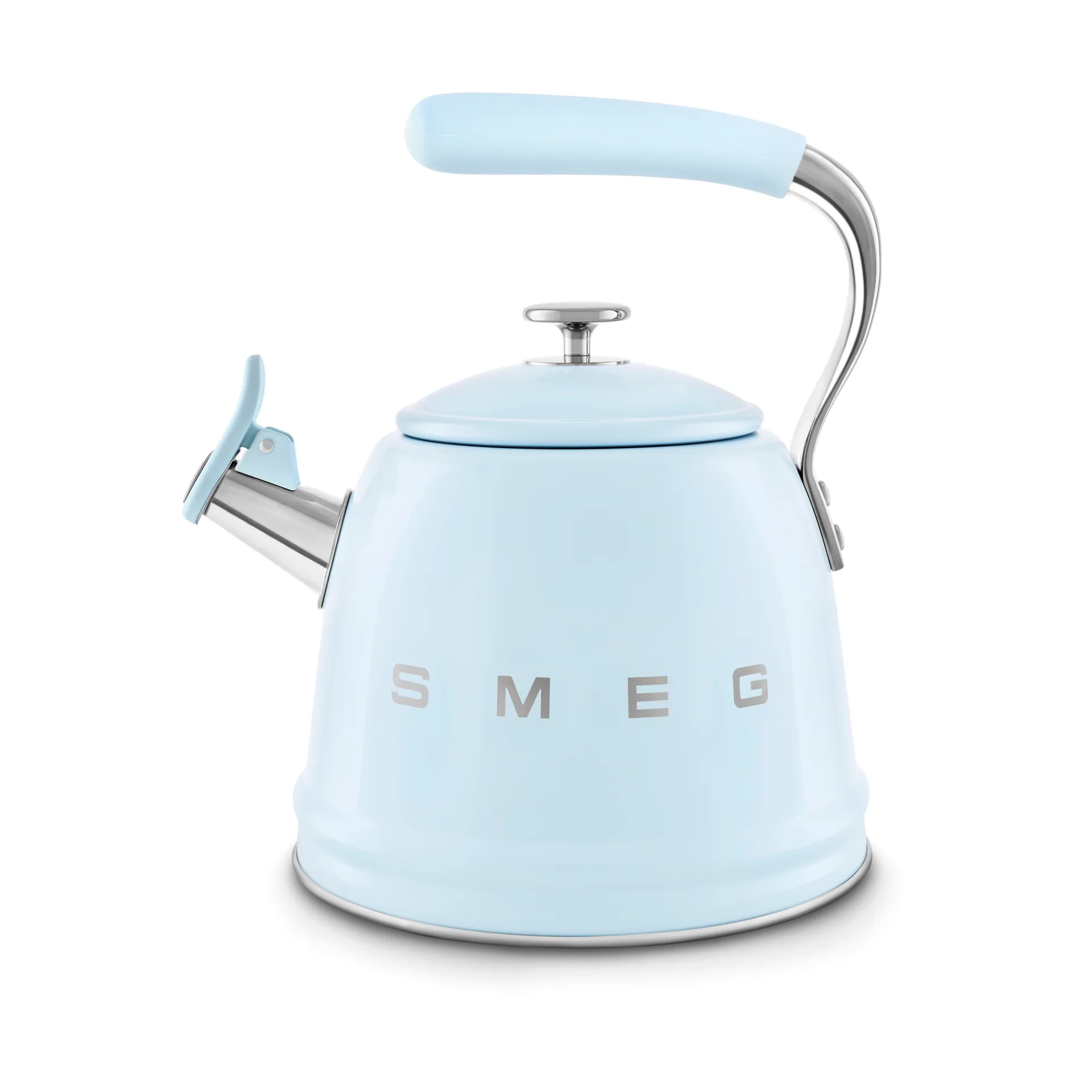 Smeg 50's Style vedenkeitin, jossa kuulutusääni, Pastell sininen Smeg