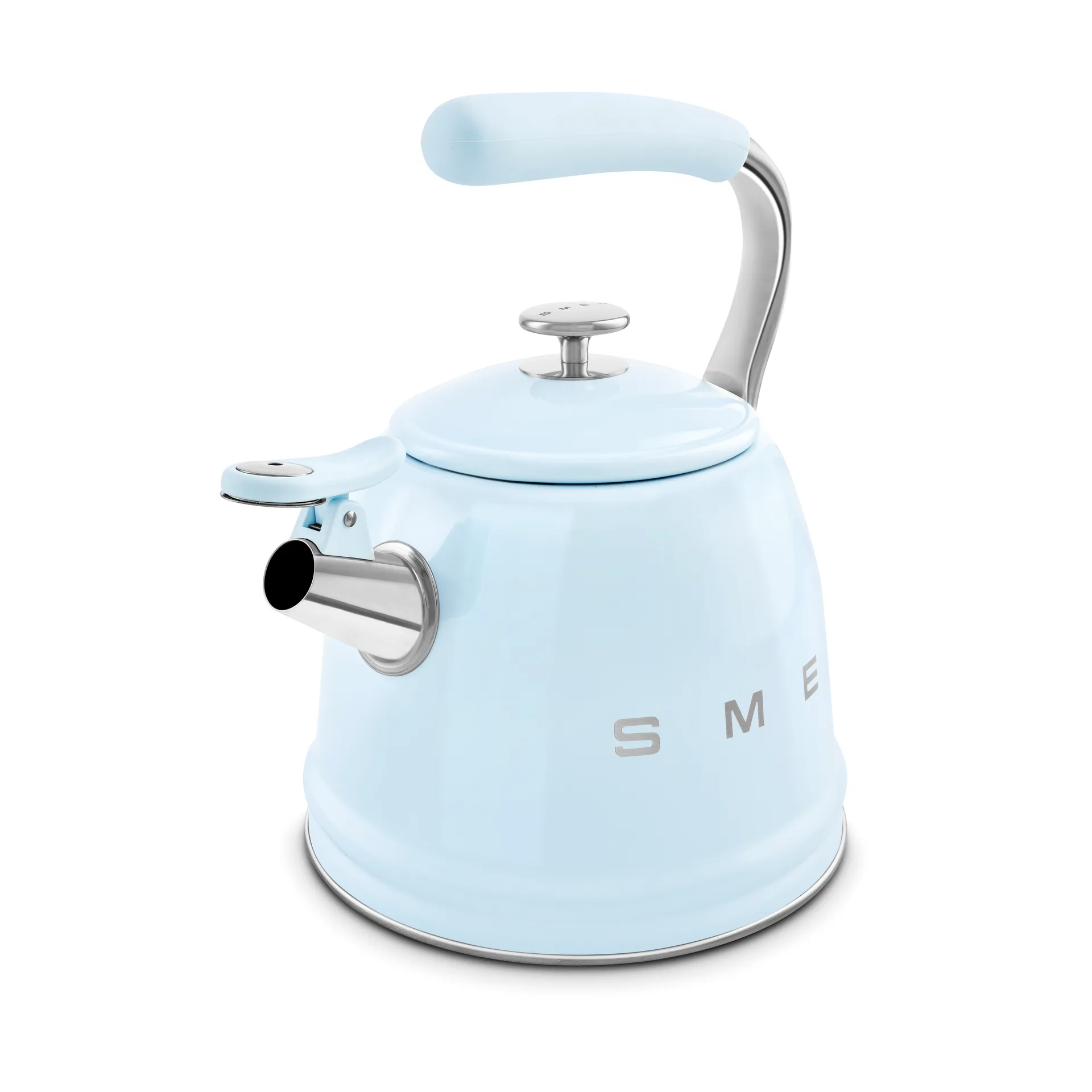 Smeg 50's Style vedenkeitin, jossa kuulutusääni, Pastell sininen Smeg