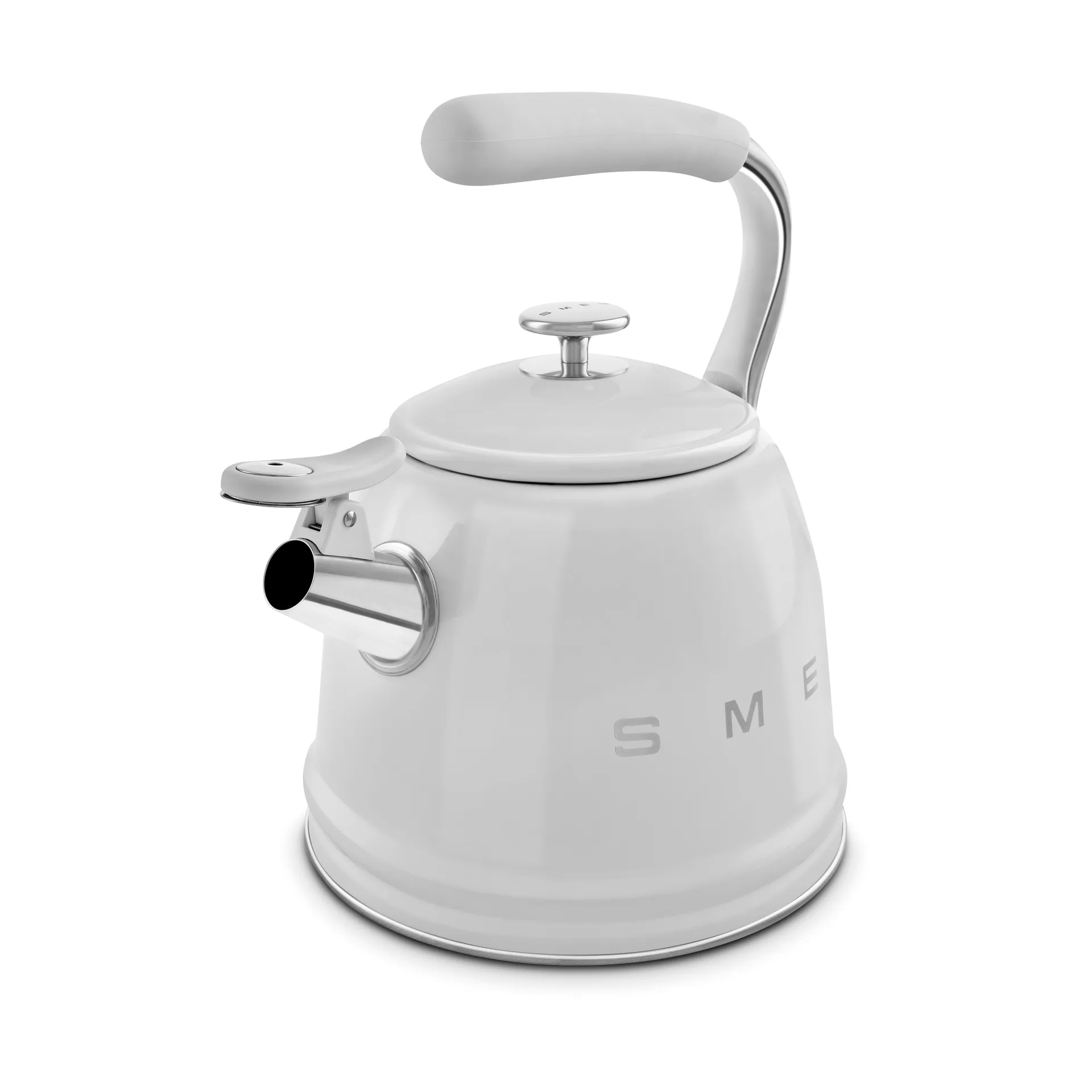Smeg 50's Style vedenkeitin, jossa kuulutusääni, Ruostumaton teräs Smeg