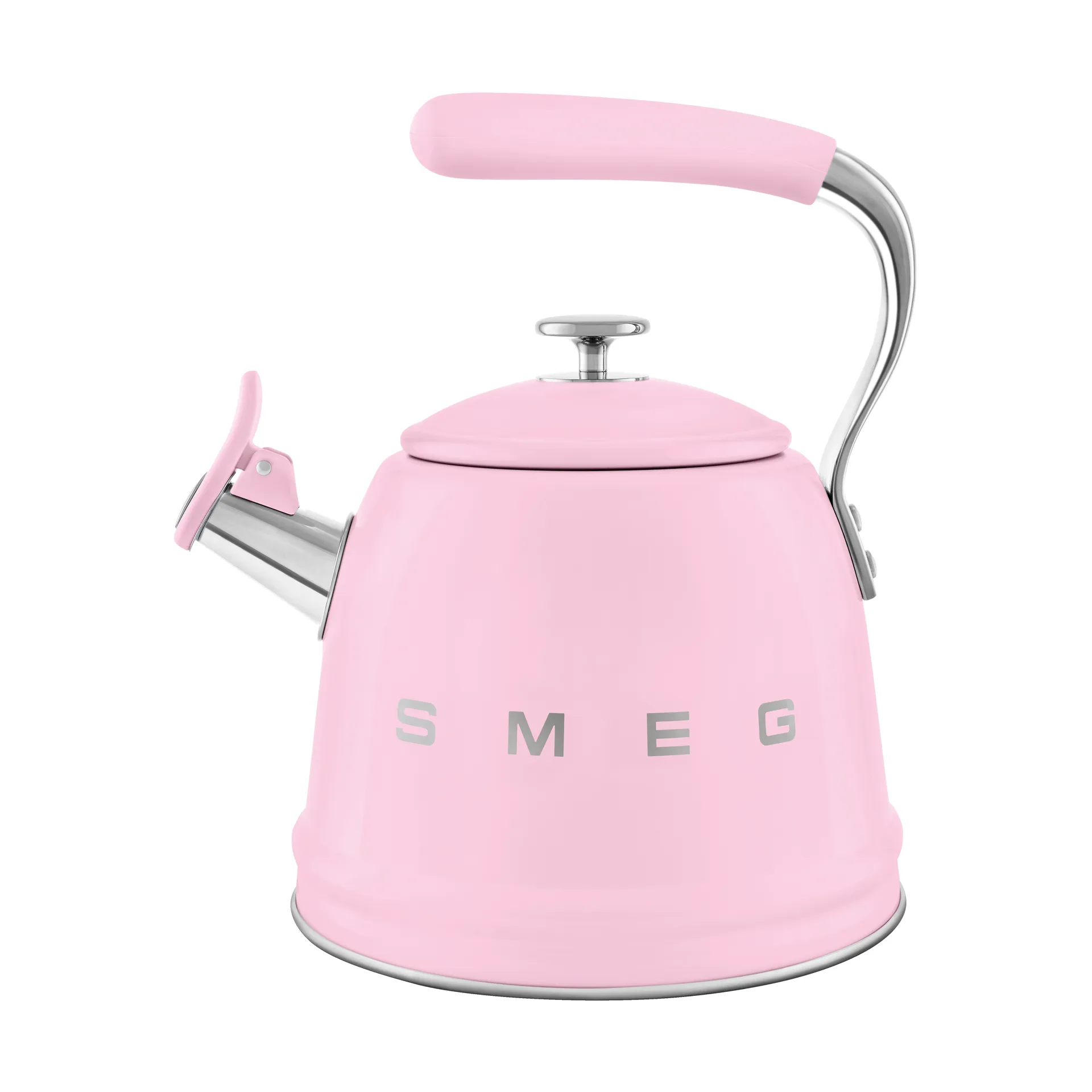 Smeg 50's Style vedenkeitin, jossa kuulutusääni, Vaaleanpunainen Smeg