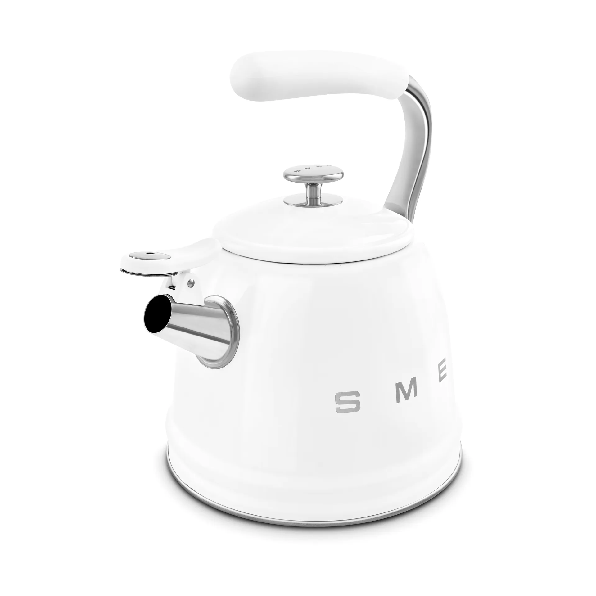 Smeg 50's Style vedenkeitin, jossa kuulutusääni, Valkoinen Smeg