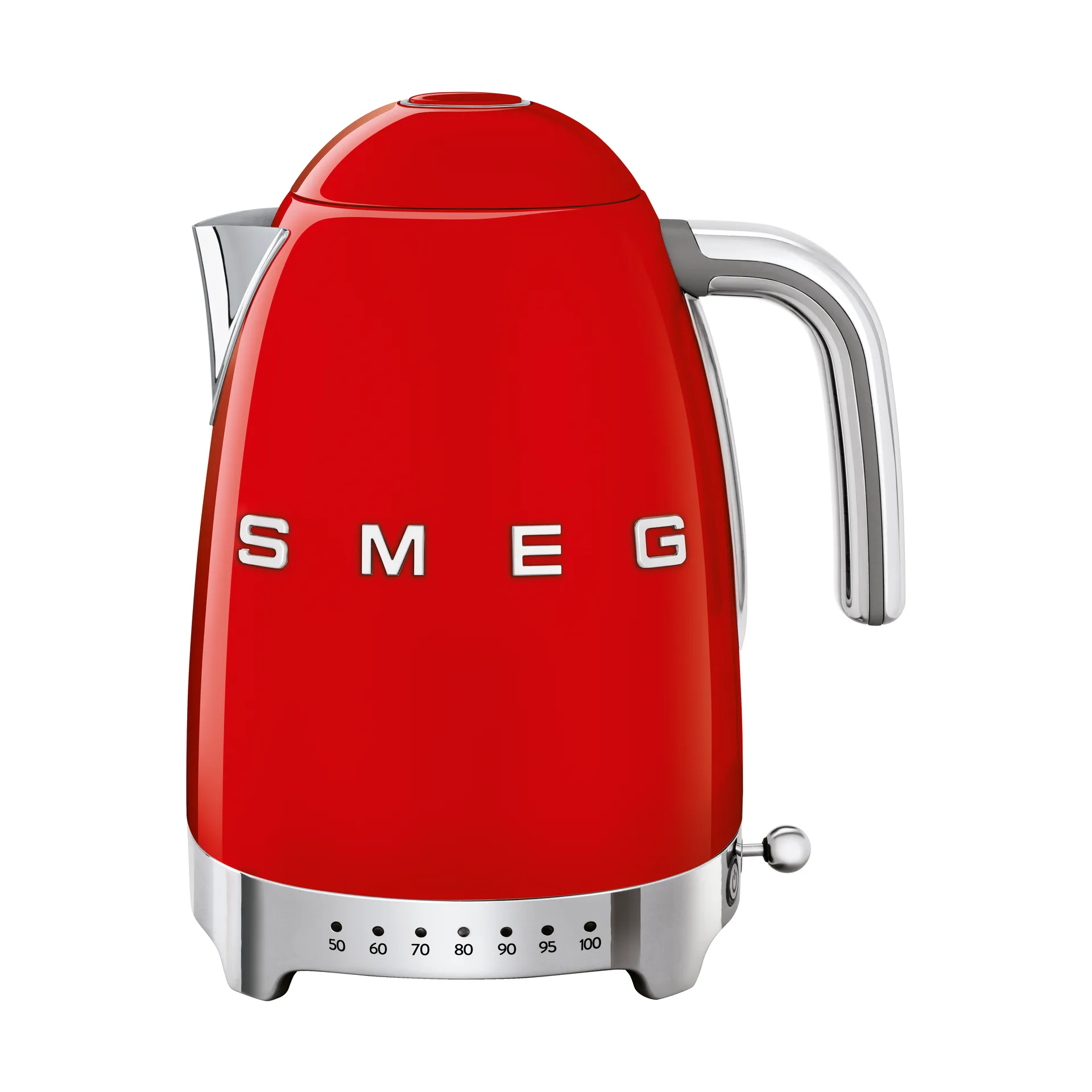Smeg 50's Style vedenkeitin säädettävällä lämpötilalla 1,7 L, Punainen Smeg
