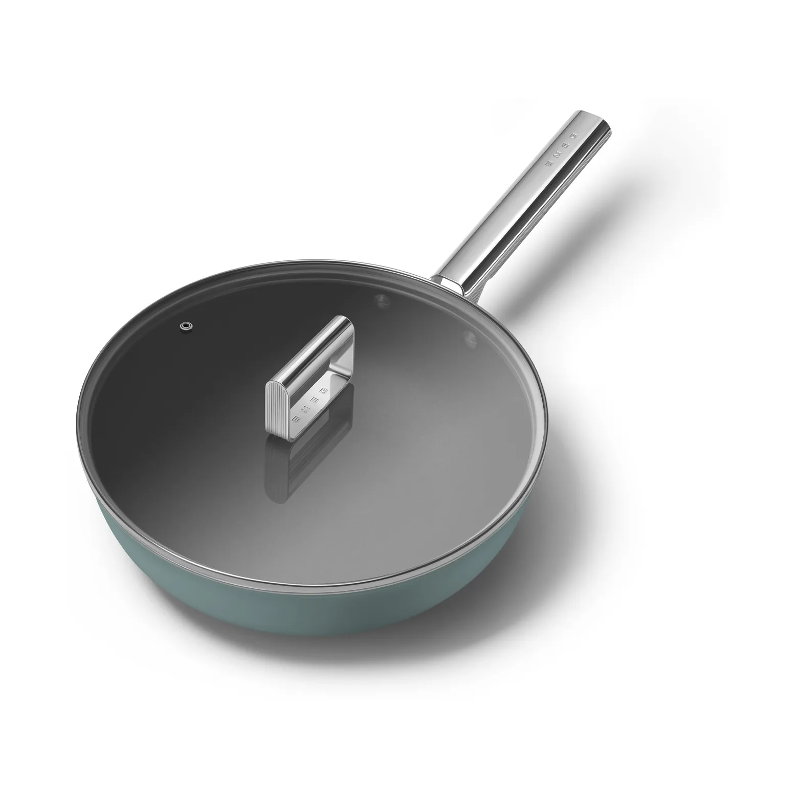 Smeg 50's style wokpannu keraaminen Ø30 cm, Smaragdinvihreä Smeg