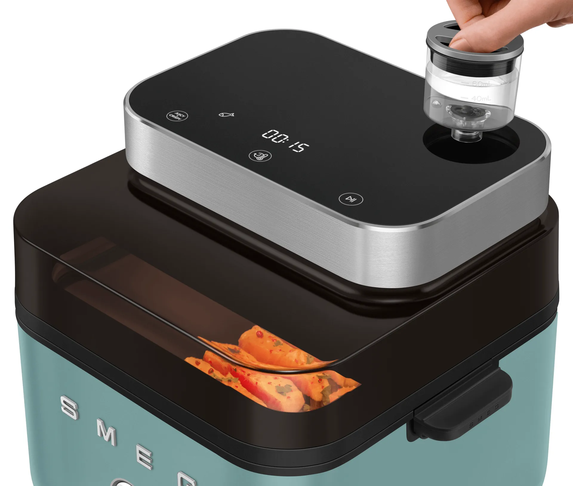 Smeg Air Fryer friteerauskeitin, Emerald green matta Smeg