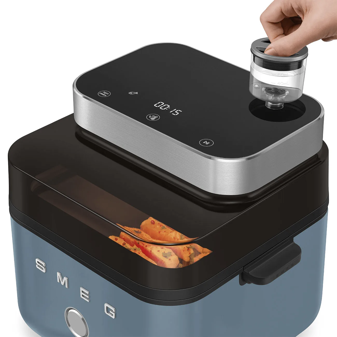 Smeg Air Fryer friteerauskeitin, Storm blue matt Smeg