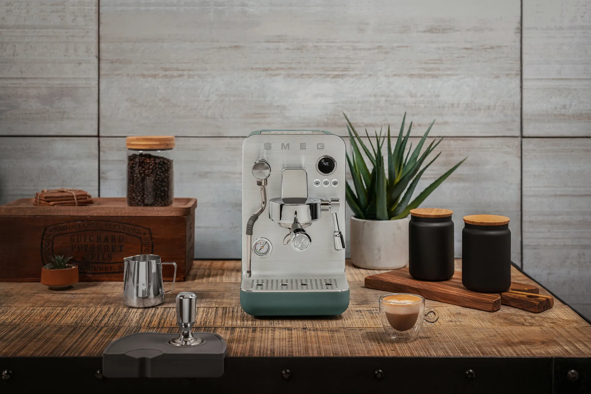 Smeg minipro espressokeitin, Smaragdinvihreä Smeg