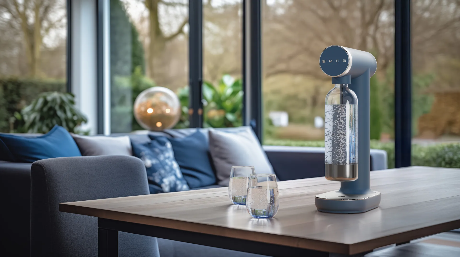 Smeg Sodamaker hiilihapotuslaite, Storm blue Smeg