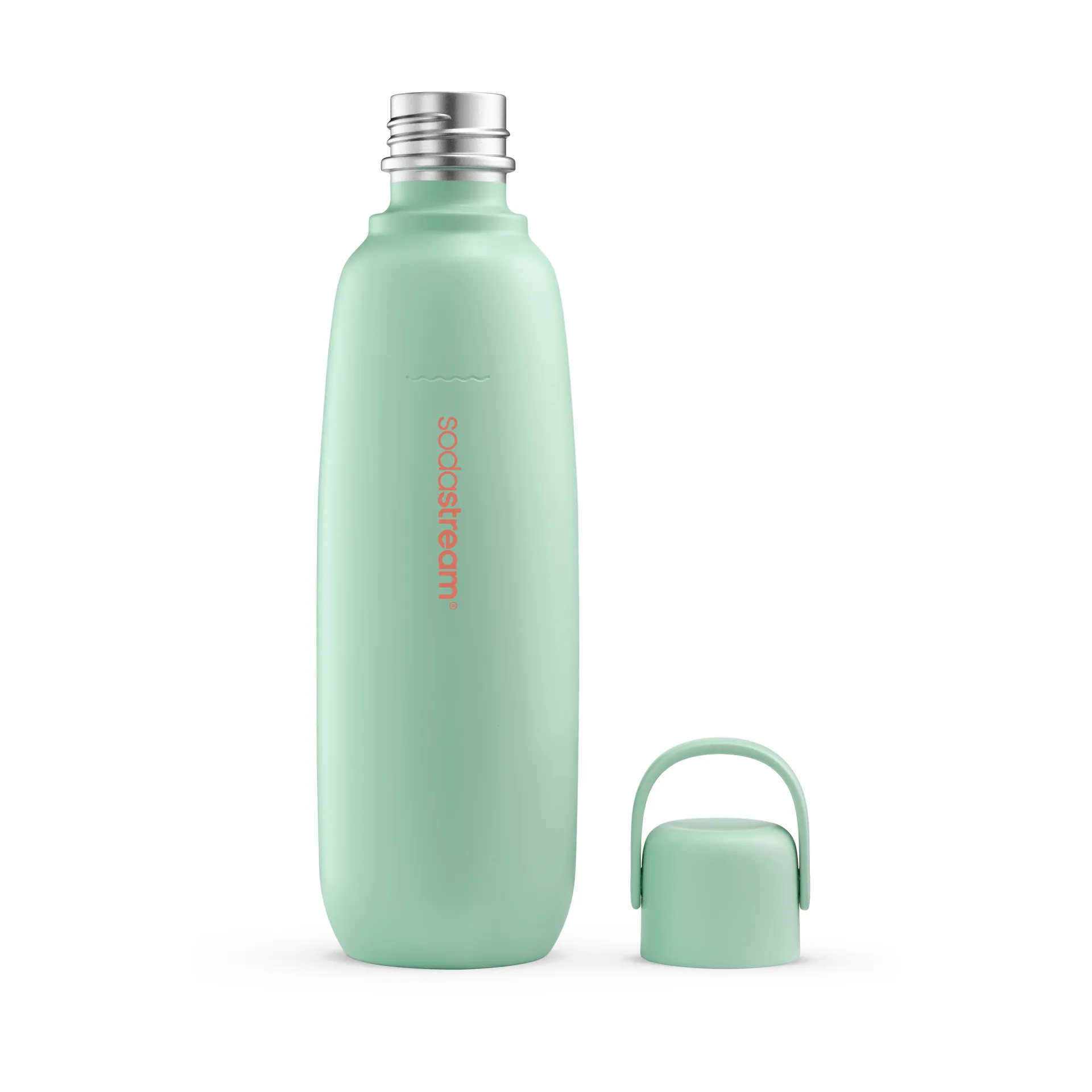 Fizz & Go -pullo, Minttu-ruostumaton teräs, 0,9 l Sodastream