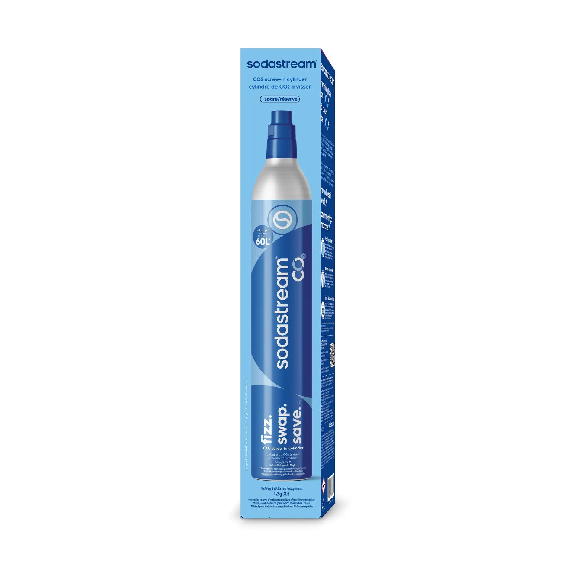 Sodastream Sodastream lisäpatruuna Sininen, 60 l | Alk. 25,90 €