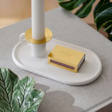 Kammakynttilänjalka tulitikkukotelolla - Solstickan kammarikynttilänjalka sisältäen tulitikkukotelon - Solstickan Design