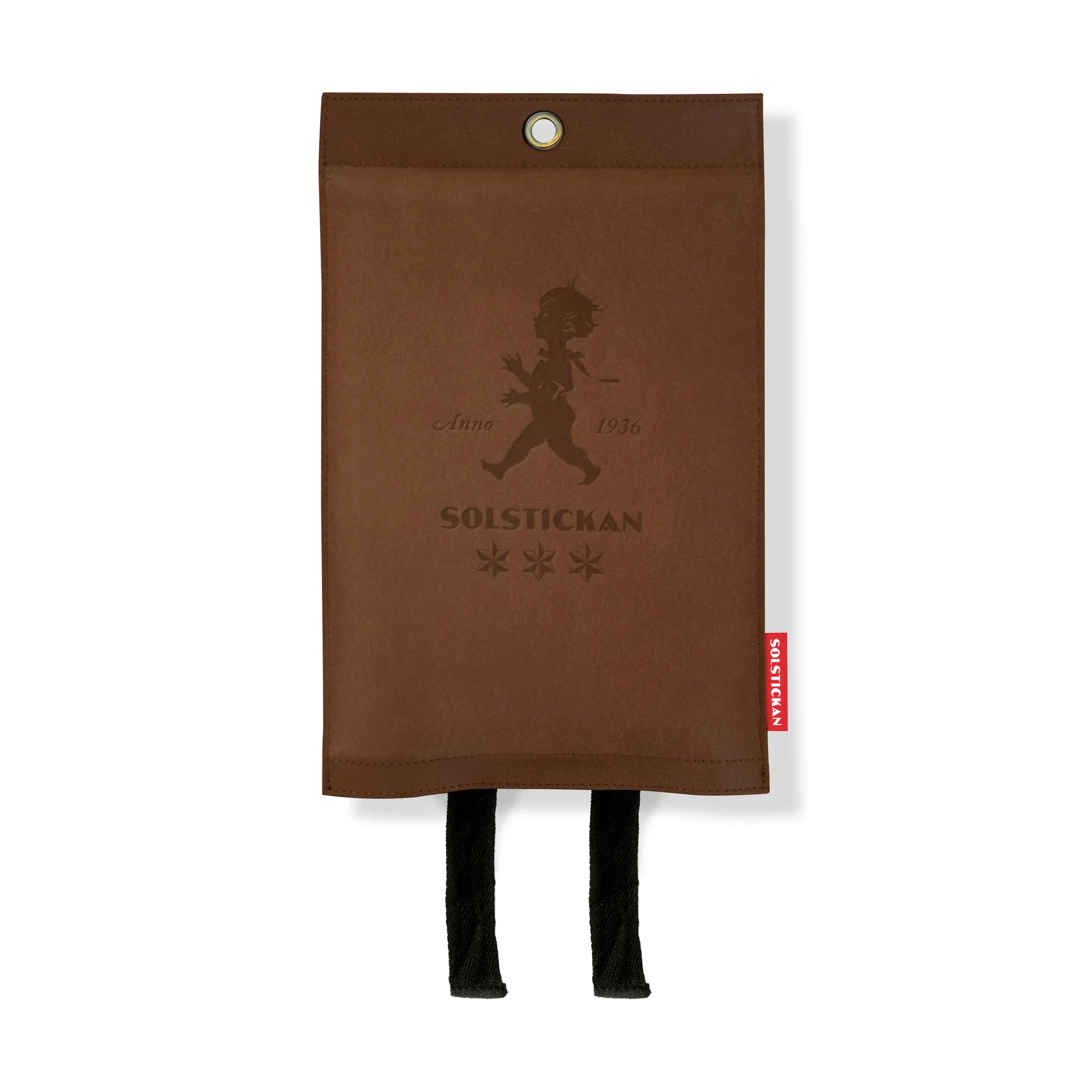 Solstickan samutuspeite nahkaa 120x120 cm, Tumma nahka Solstickan Design