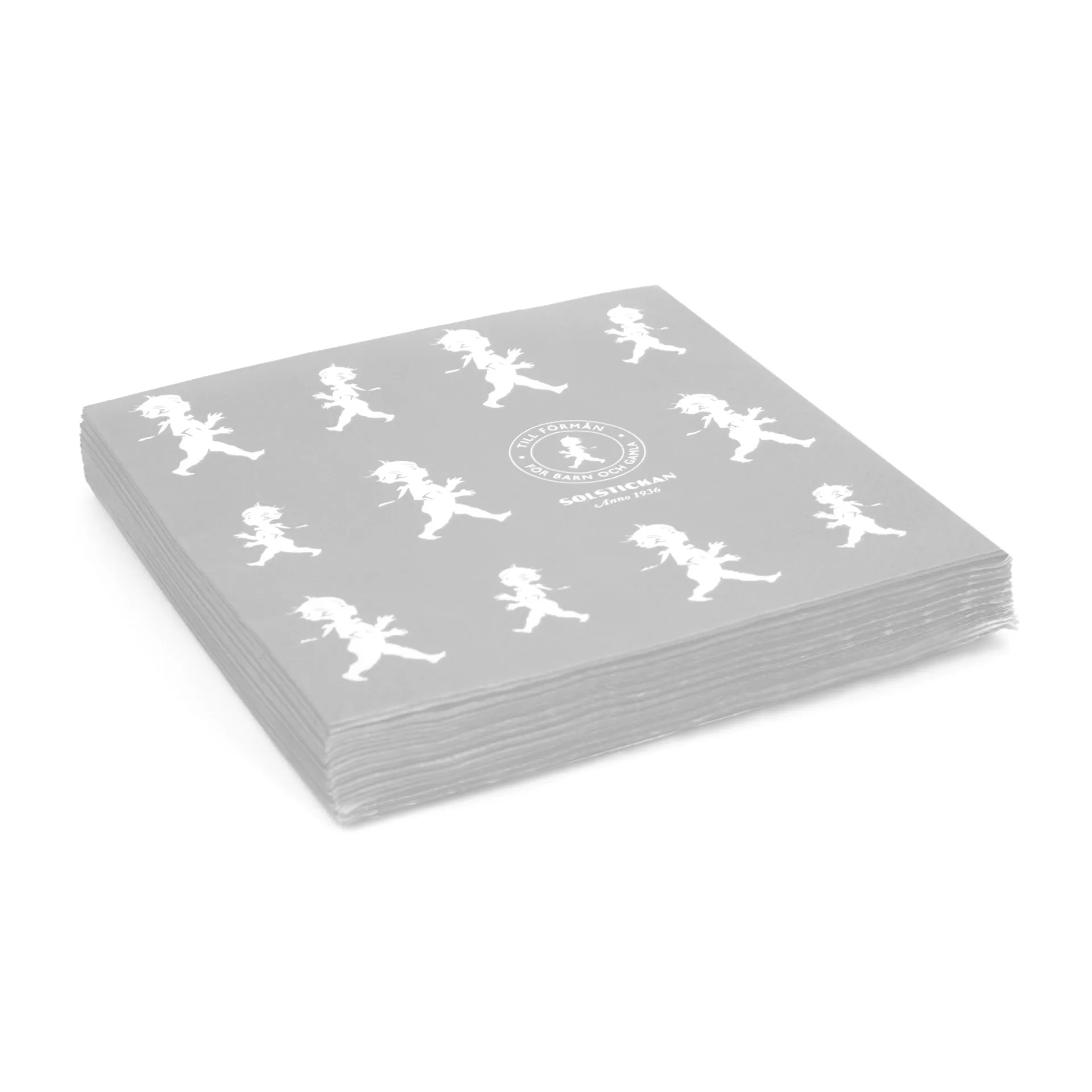 Solstickan servetti 33 x 33 cm 20-pakkaus, Harmaa Solstickan Design