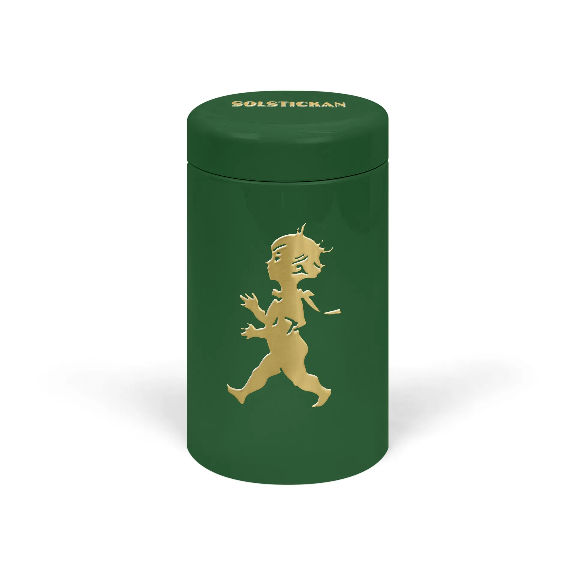 Solstickan tulitikkupurkki 100-pakkaus, Vihreä-kulta Solstickan Design