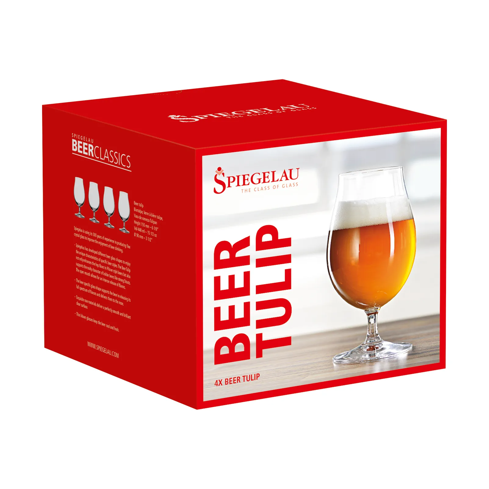 Beer Classics Tulip -lasi 44 cl. 4-pack, kirkas Spiegelau