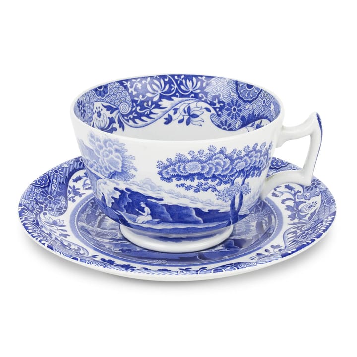 Blue Italian -aamiaiskuppi ja asetti, 28 cl Spode