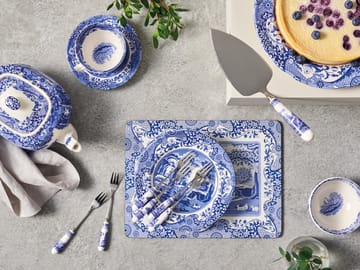 Blue Italian -jälkiruokahaarukka 6-pakkaus - Keramiikka-ruostumaton teräs - Spode