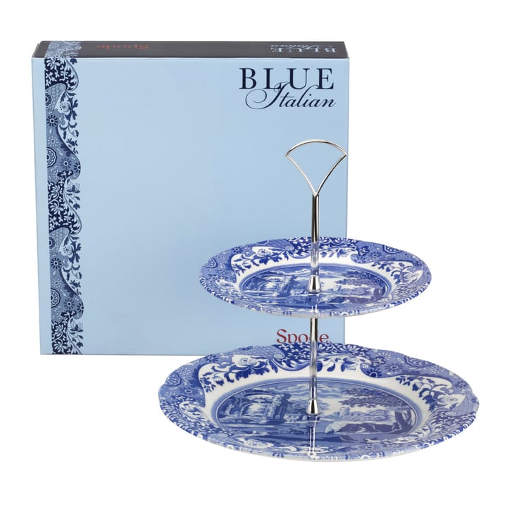 Blue Italian -kakkuvati, kaksikerroksinen, Kaksikerroksinen Spode