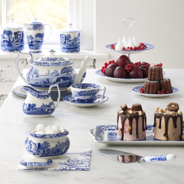 Blue Italian -kakkuvati, kaksikerroksinen, Kaksikerroksinen Spode